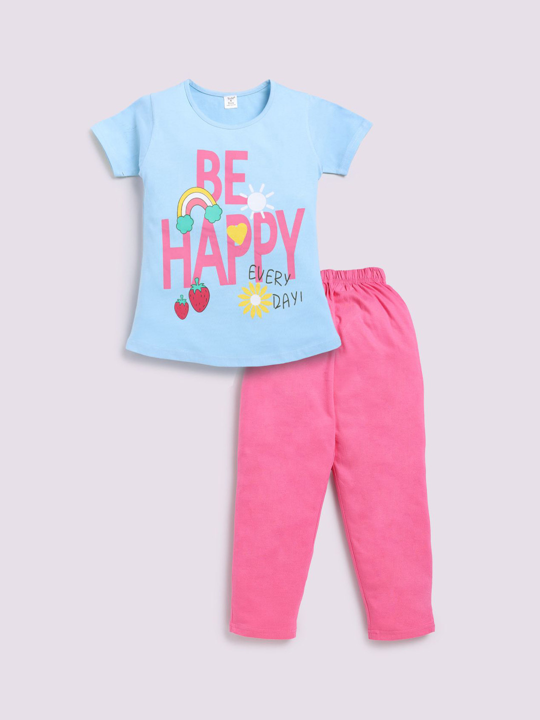 

Todd N Teen Girls Printed Night suit, Pink