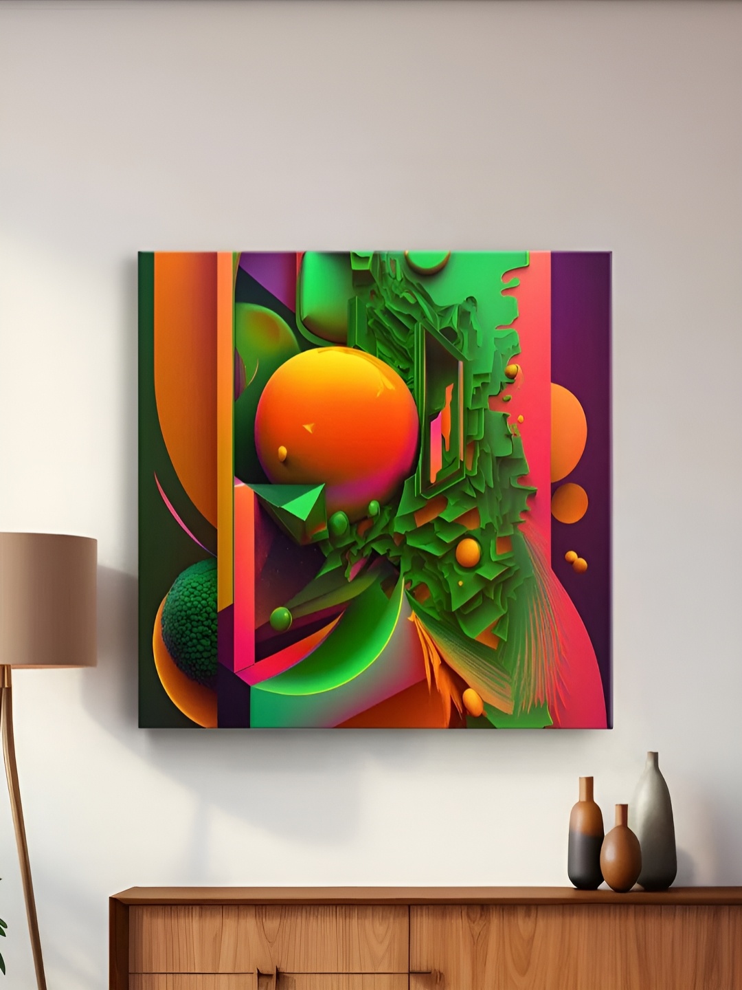 

CLAWCRAFTS Multicoloured 1 Piece Wood Other Wall Paintings, Multi