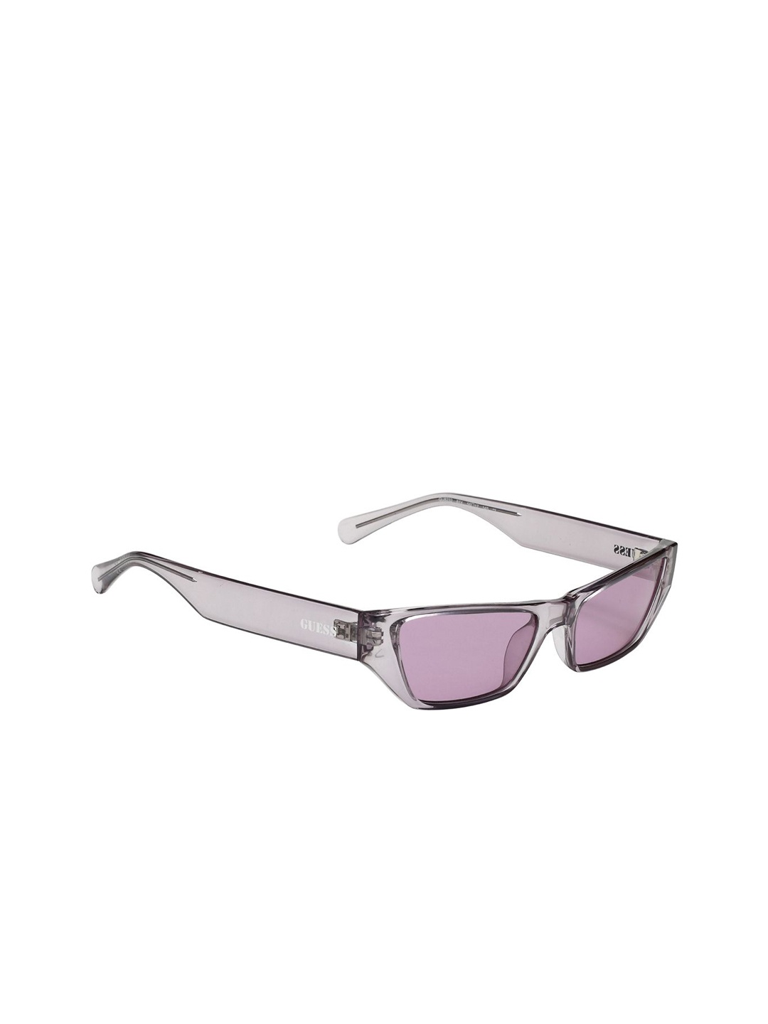 

GUESS Unisex Rectangle Sunglasses with UV Protected Lens GU8232 81Y 56 S, Purple