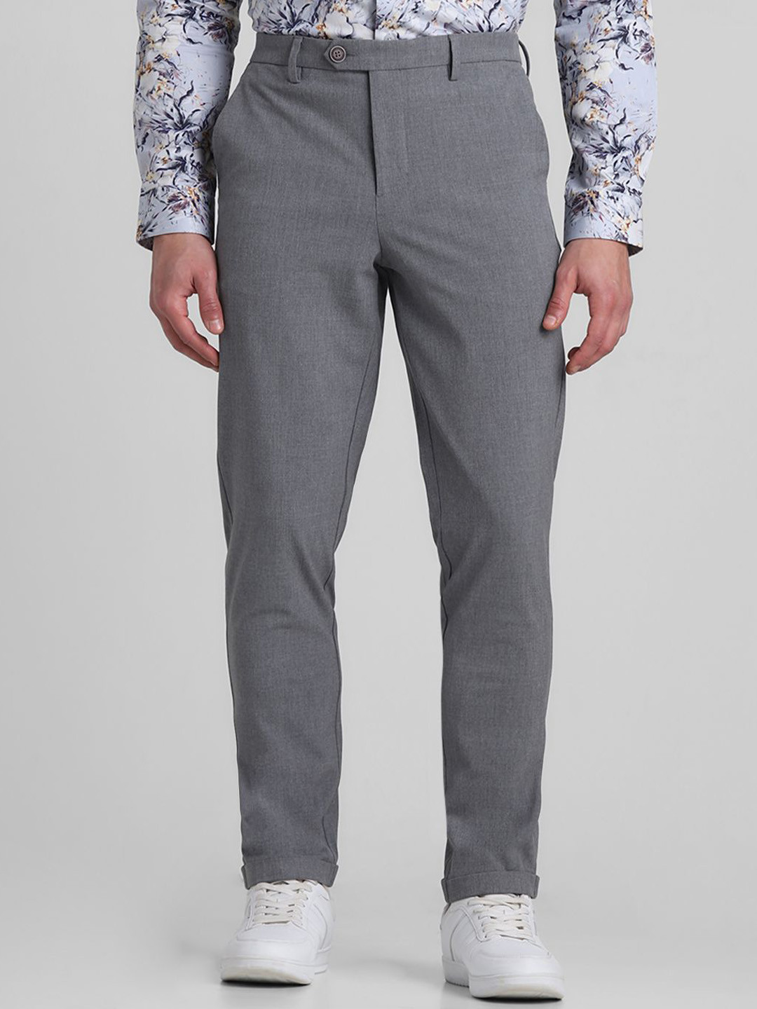 

Jack & Jones Men Slim Fit Trousers, Grey