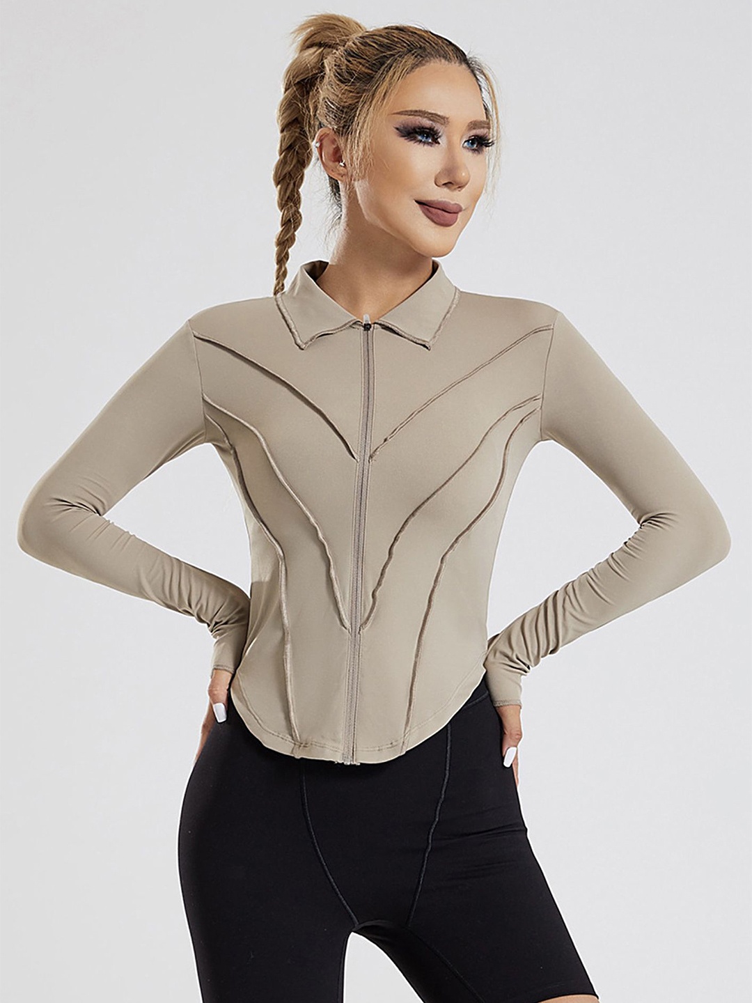 

LULU & SKY Shirt Style Top, Khaki