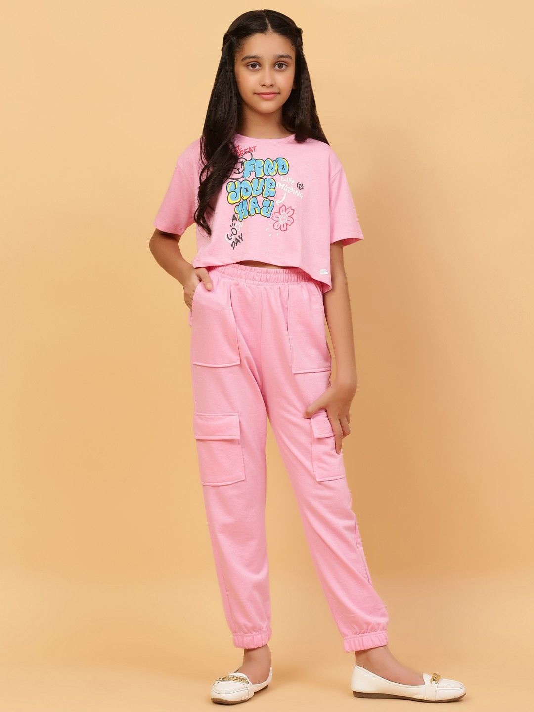 

Ninos Dreams Girls Top with Trousers, Pink