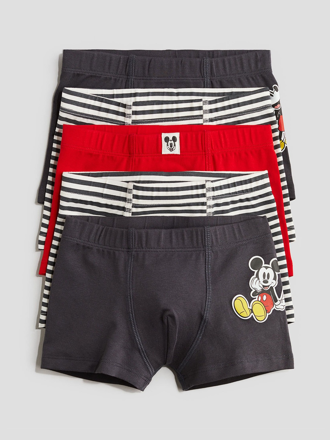 

H&M Boys 5-Pack Boxer Shorts, Grey