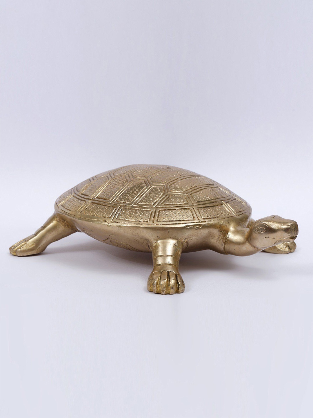 

Exotic India Yellow Brass Vastu Tortoise Showpiece