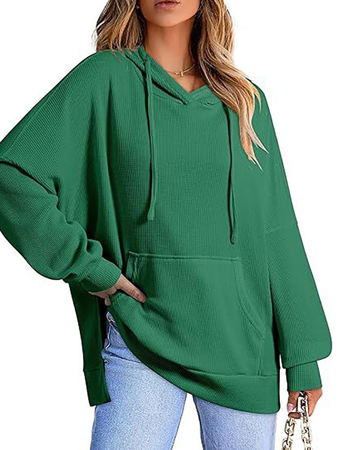 

StyleCast x Revolte Women Hooded Sweatshirt, Green