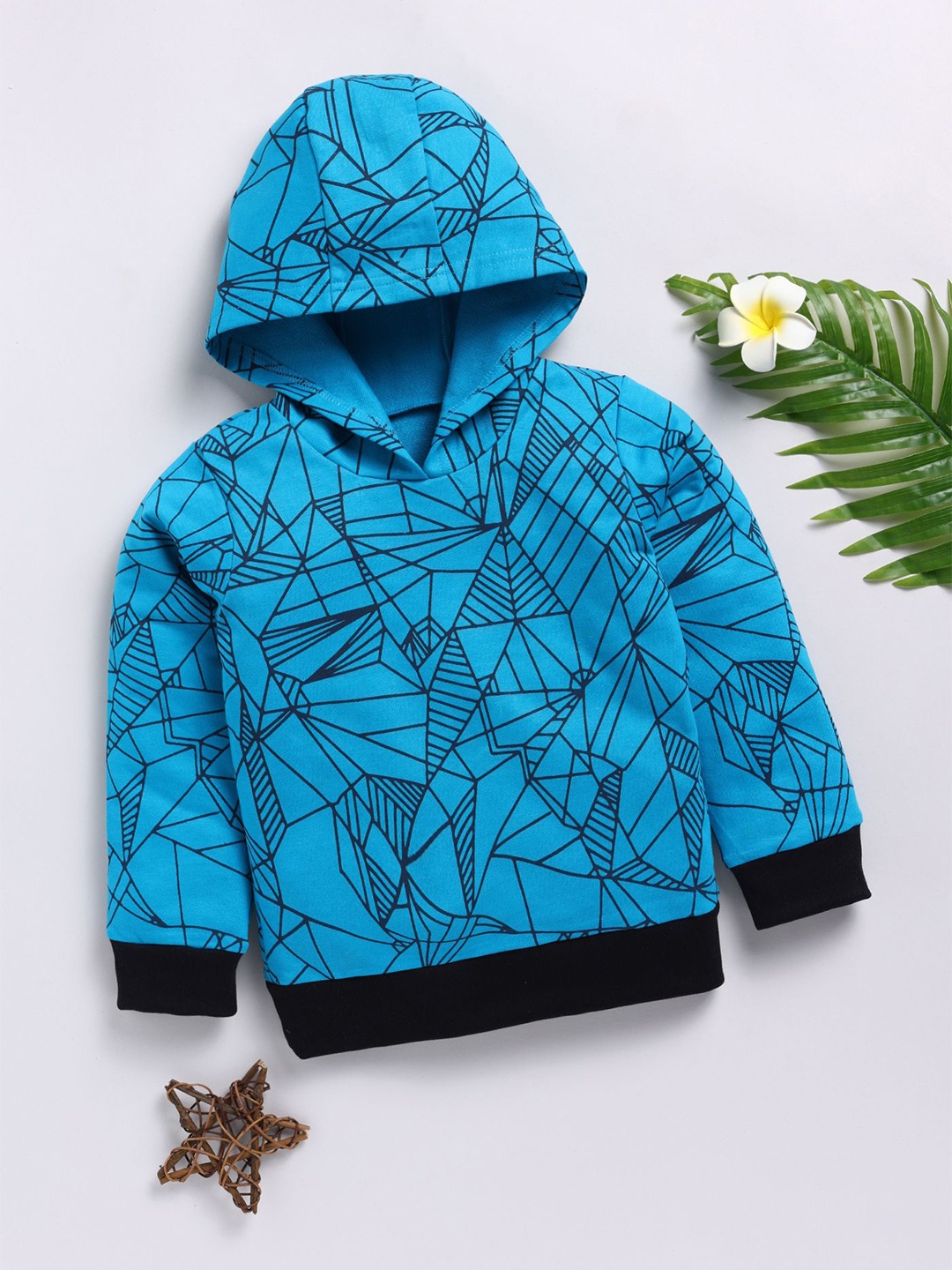 

MIMINO Boys Geometric Printed Sweatshirt, Blue
