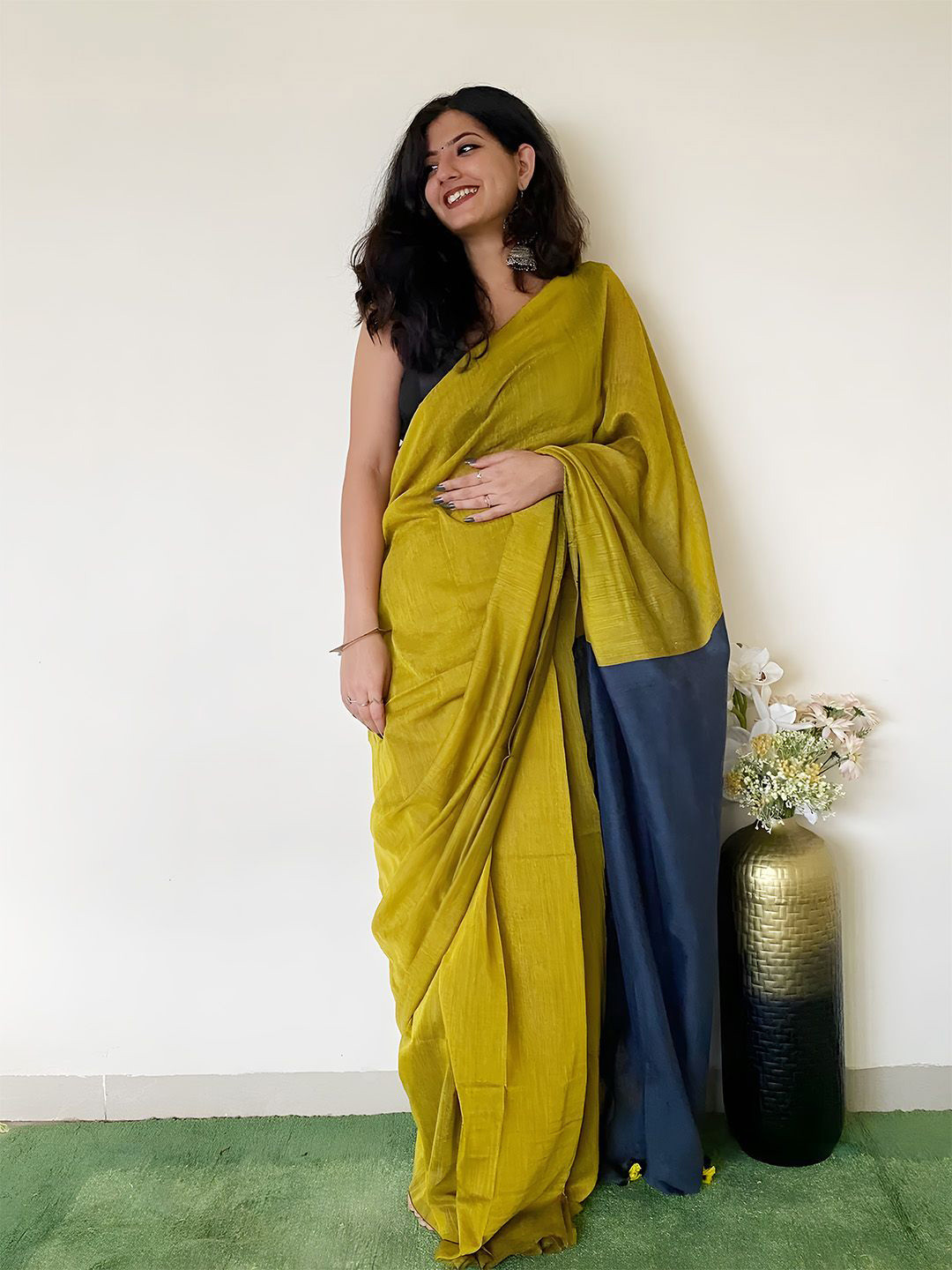 

Anouk Saree, Mustard