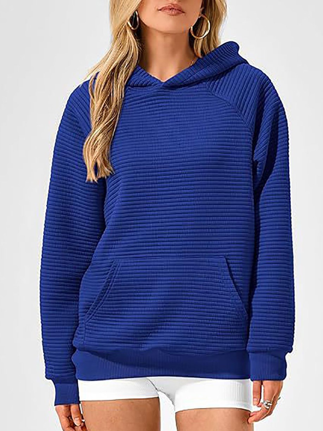 

StyleCast x Revolte Women Hooded Sweatshirt, Blue