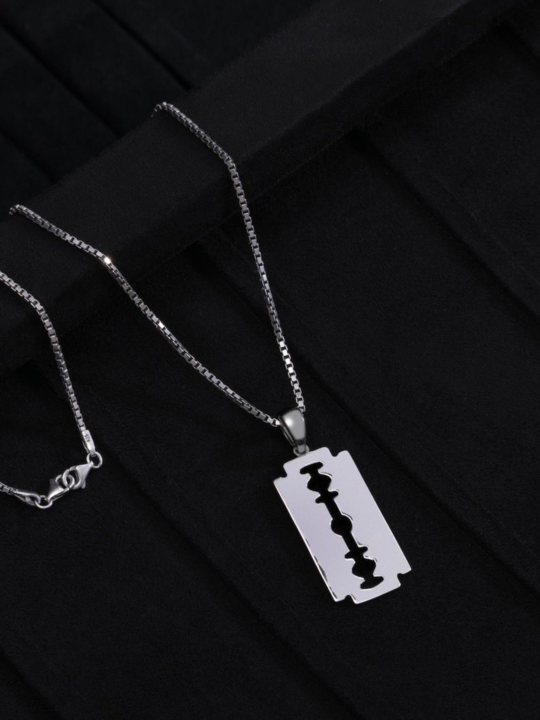 

ORIONZ Contemporary Pendants with Chains, Silver