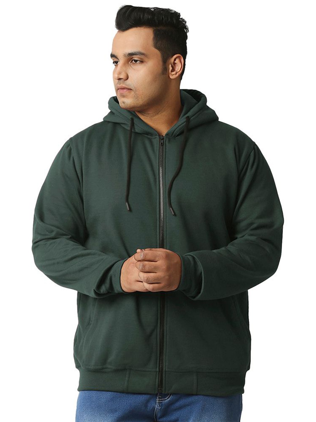 

Wear Your Opinion Men Hooded Sweatshirt, Olive