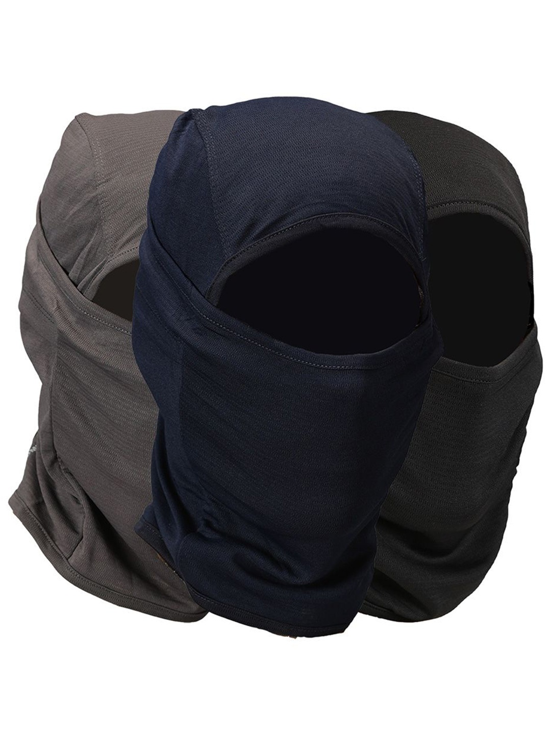 

BLUE TYGA Pack Of 3 Men Balaclava, Navy blue
