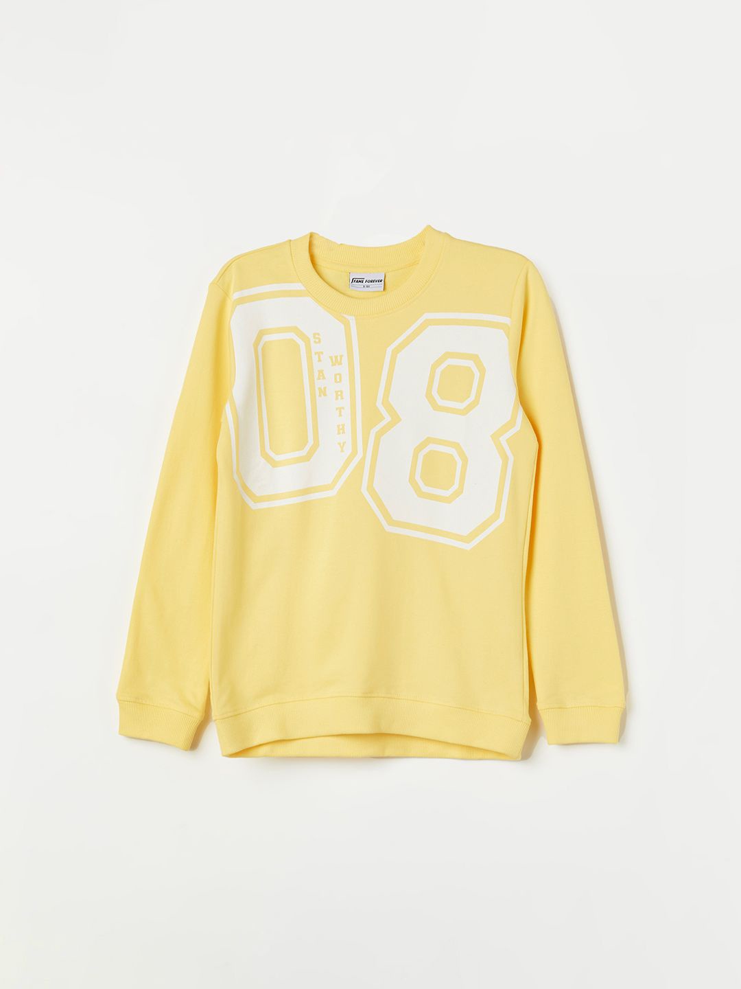 

Fame Forever by Lifestyle Boys Printed Sweatshirt, Yellow