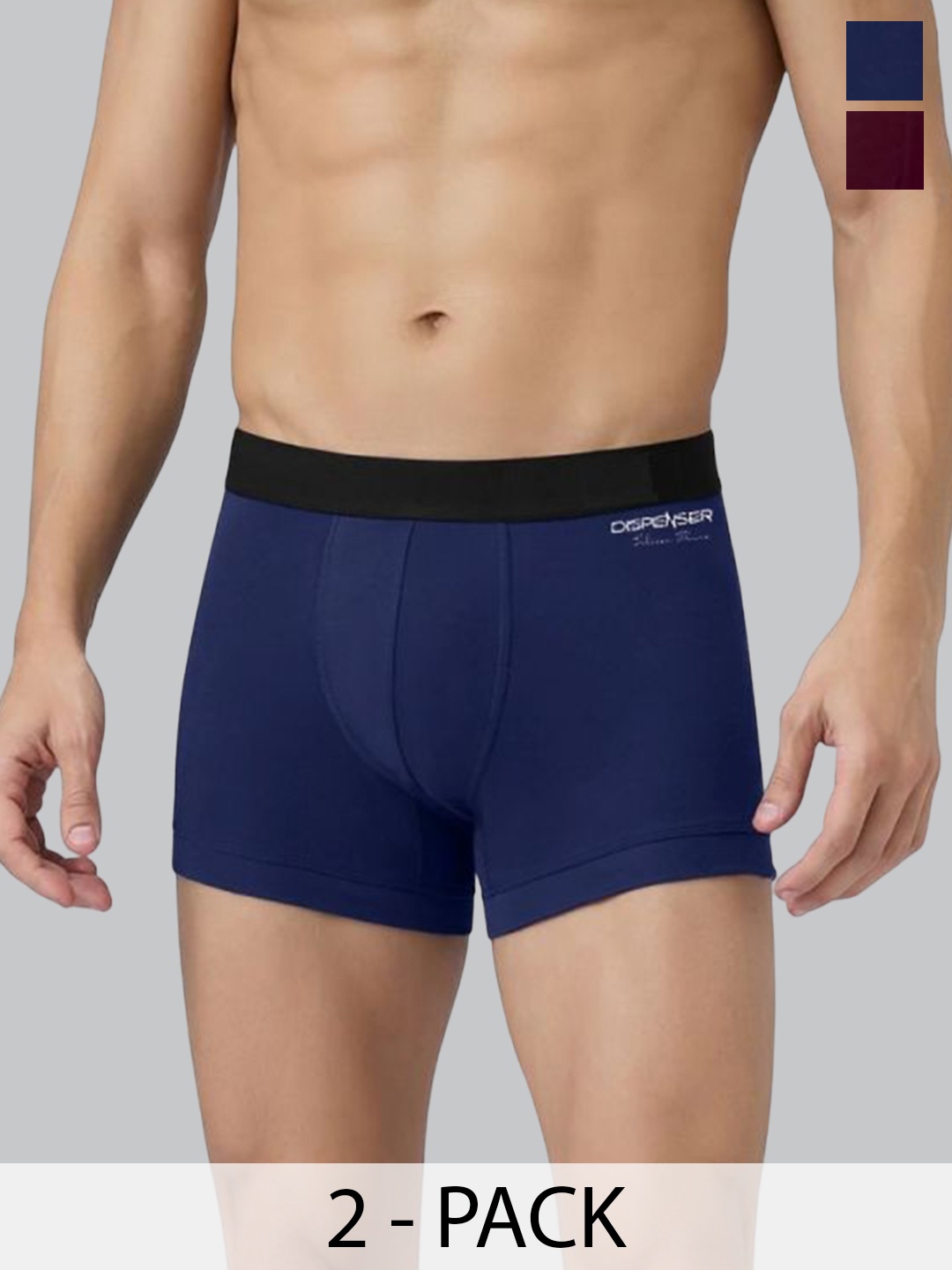 

DISPENSER Solid Pack Of 2 Breathability P1-TRUNK-WINE-NAVY-L-Wine-Navy, Maroon