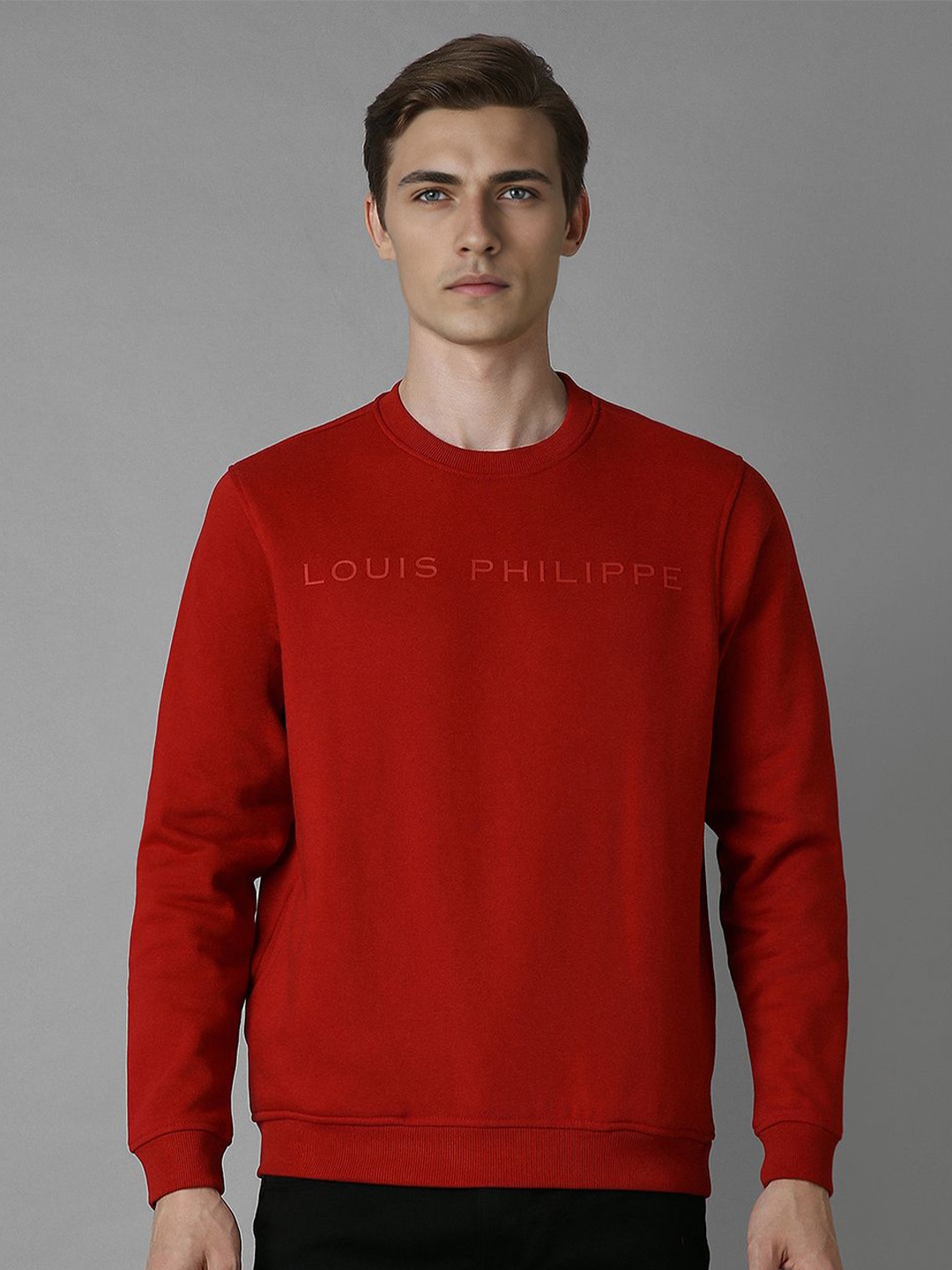 

Louis Philippe Men Sweatshirt, Red
