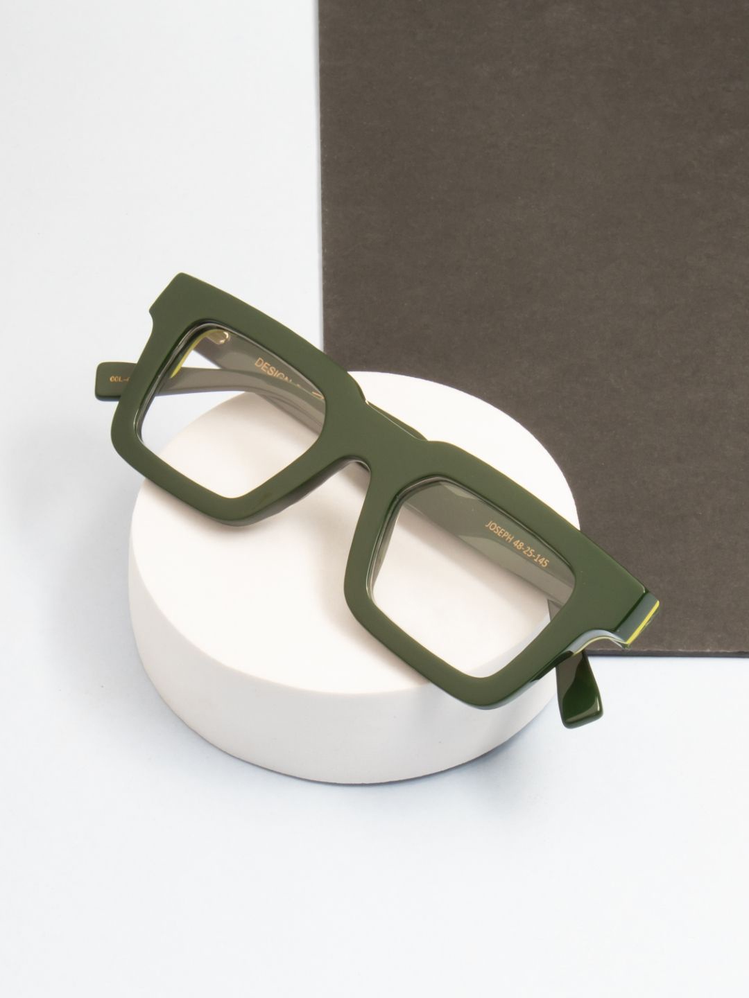 

Ted Smith Unisex 100% Acetate Full Rim Square Frames, Green