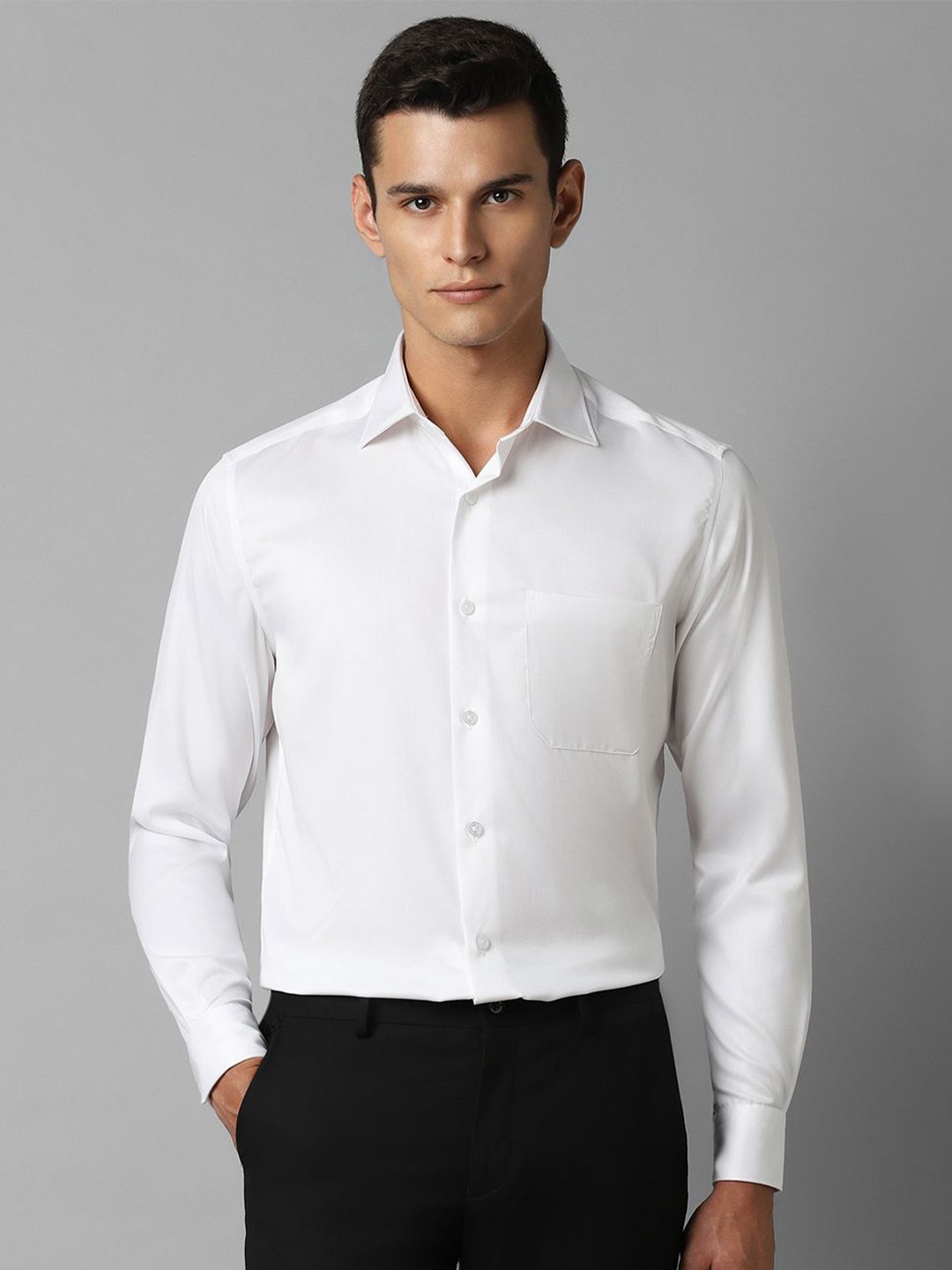 

Louis Philippe Men Classic Opaque Formal Shirt, White