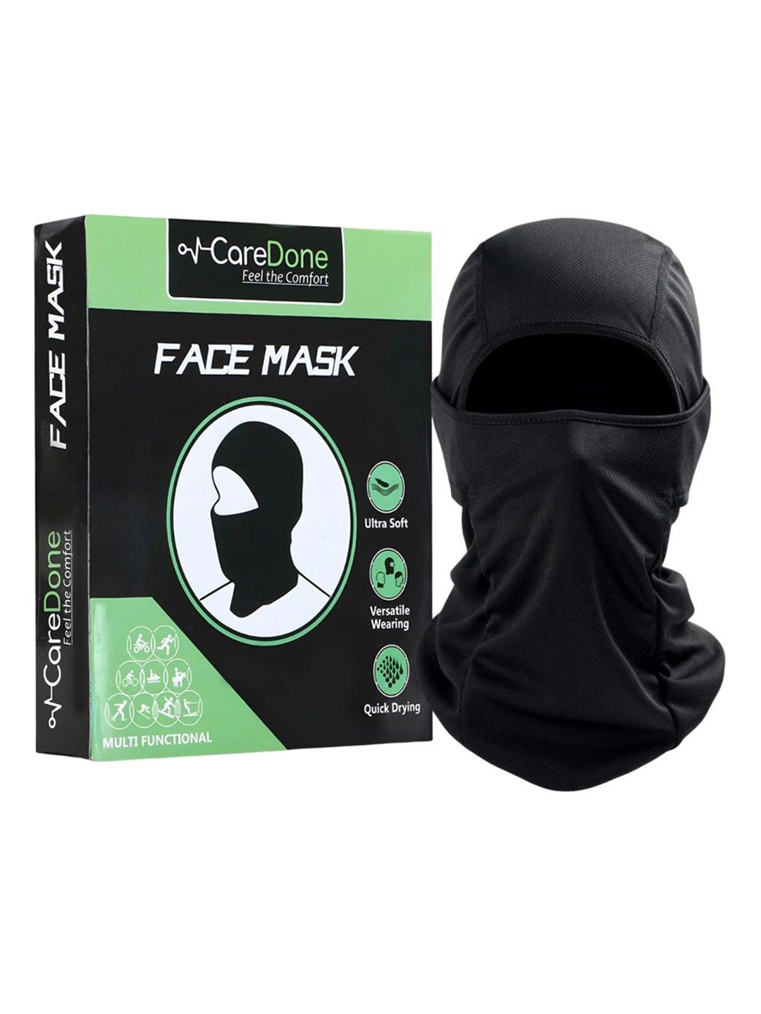 

CareDone Men Reusable Bike Riding Dust Protection Face Mask, Black