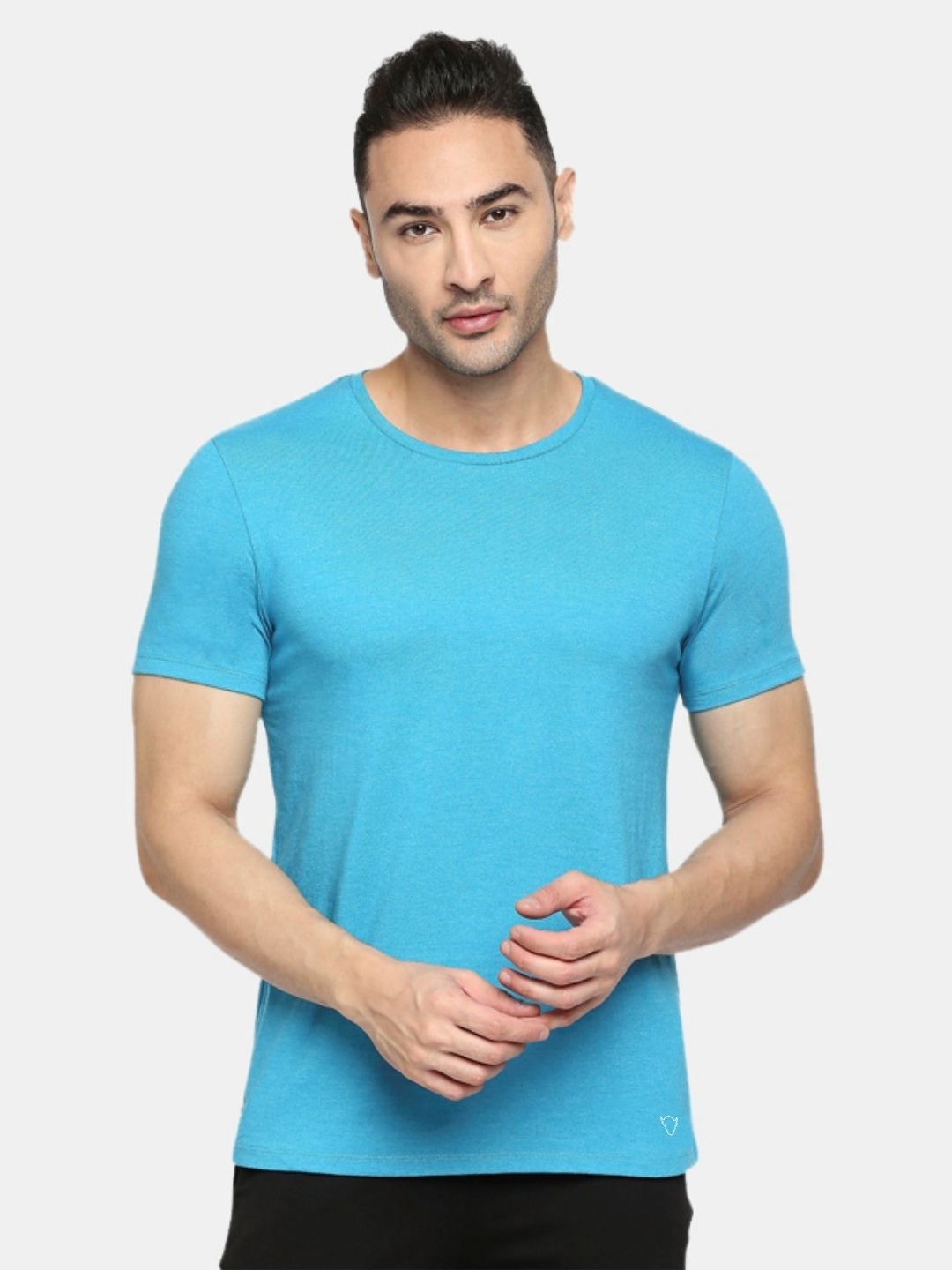

Lovable Sport Men Raw Edge T-shirt, Blue