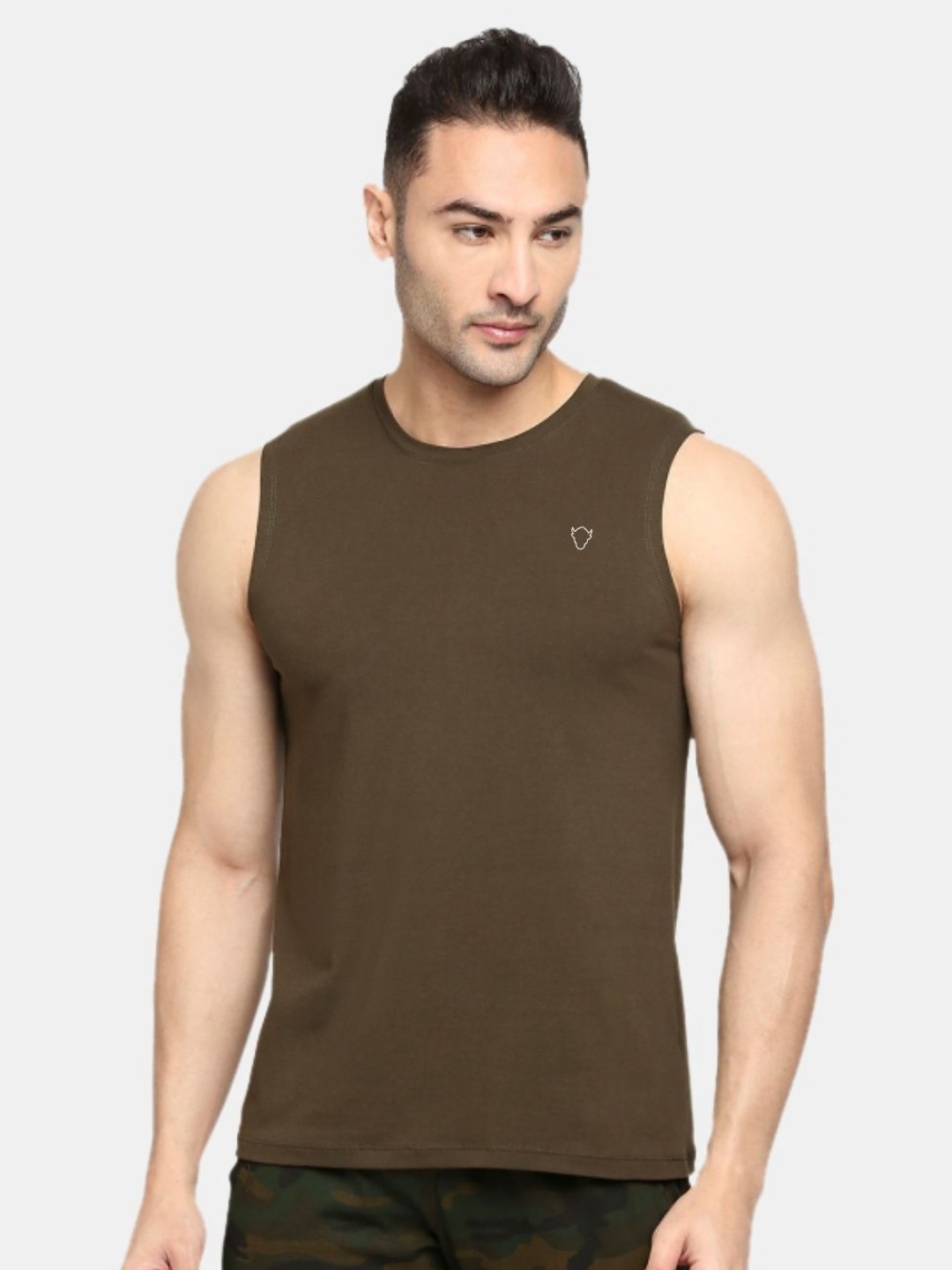 

Lovable Sport Men Pockets T-shirt, Olive