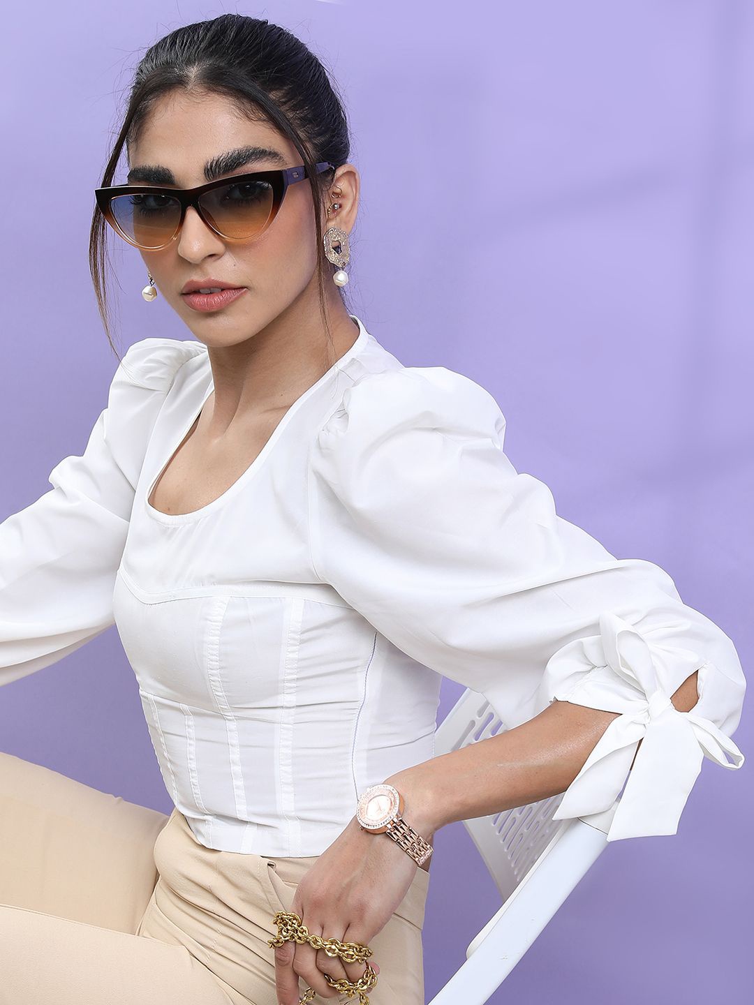 

Tokyo Talkies Top, White