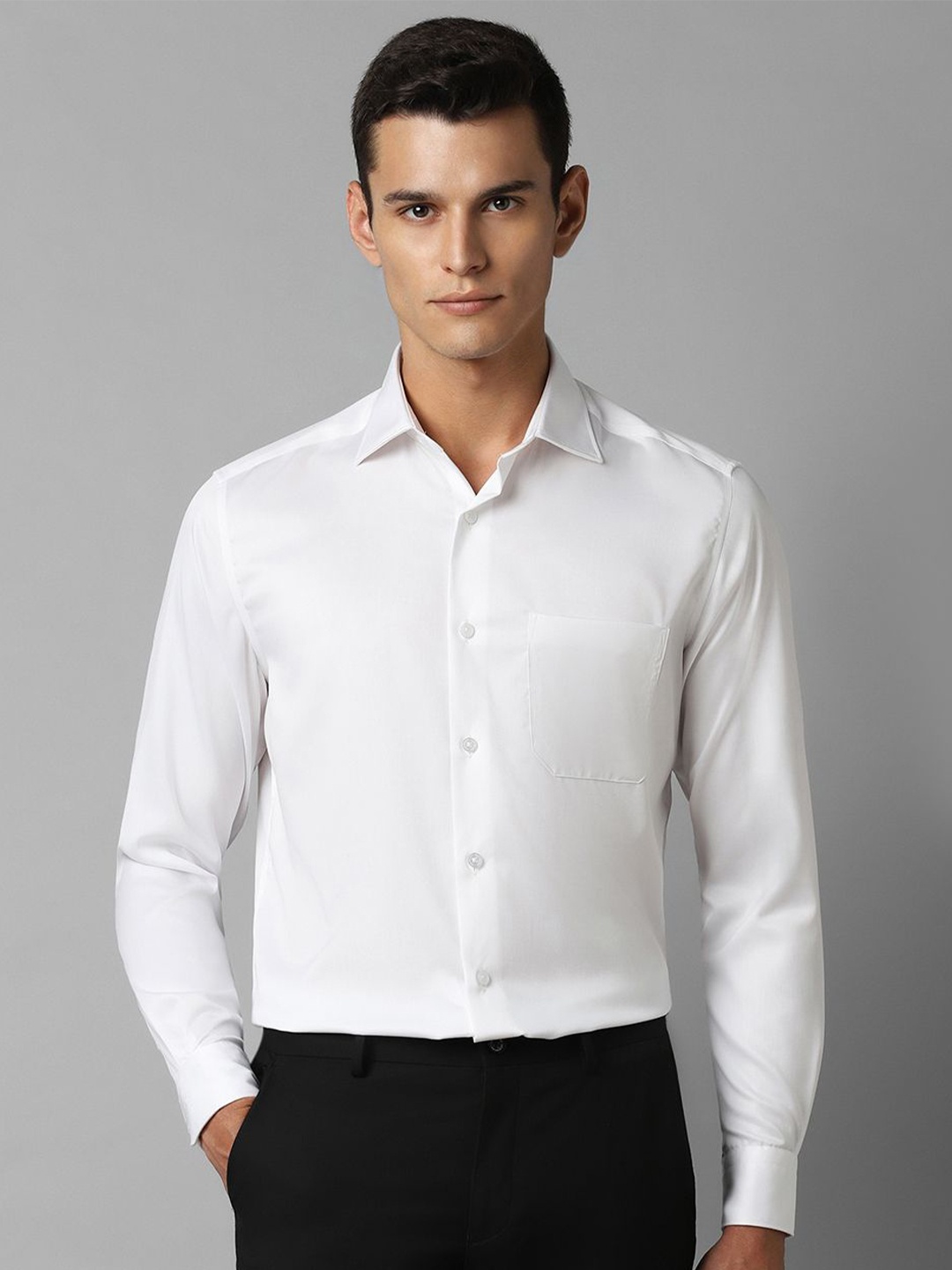 

Louis Philippe Men Classic Opaque Formal Shirt, White