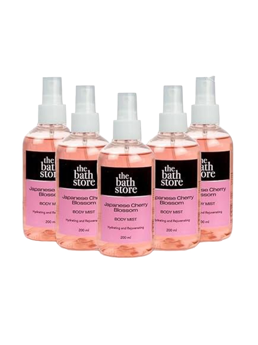 

The Bath Store Japanese Cherry Blossom Set Of 5 Hydrating & Rejuvenating Body Mist - 200, Pink