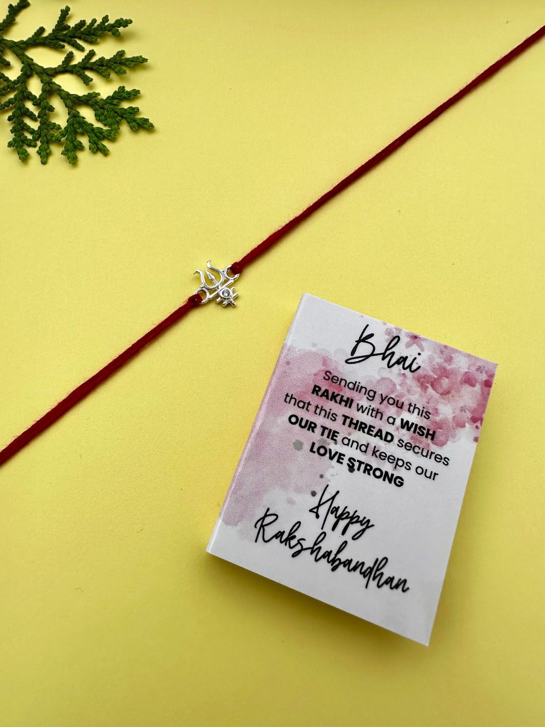 

JUPRA 925 Sterling Silver Rakhi With Greeting Card