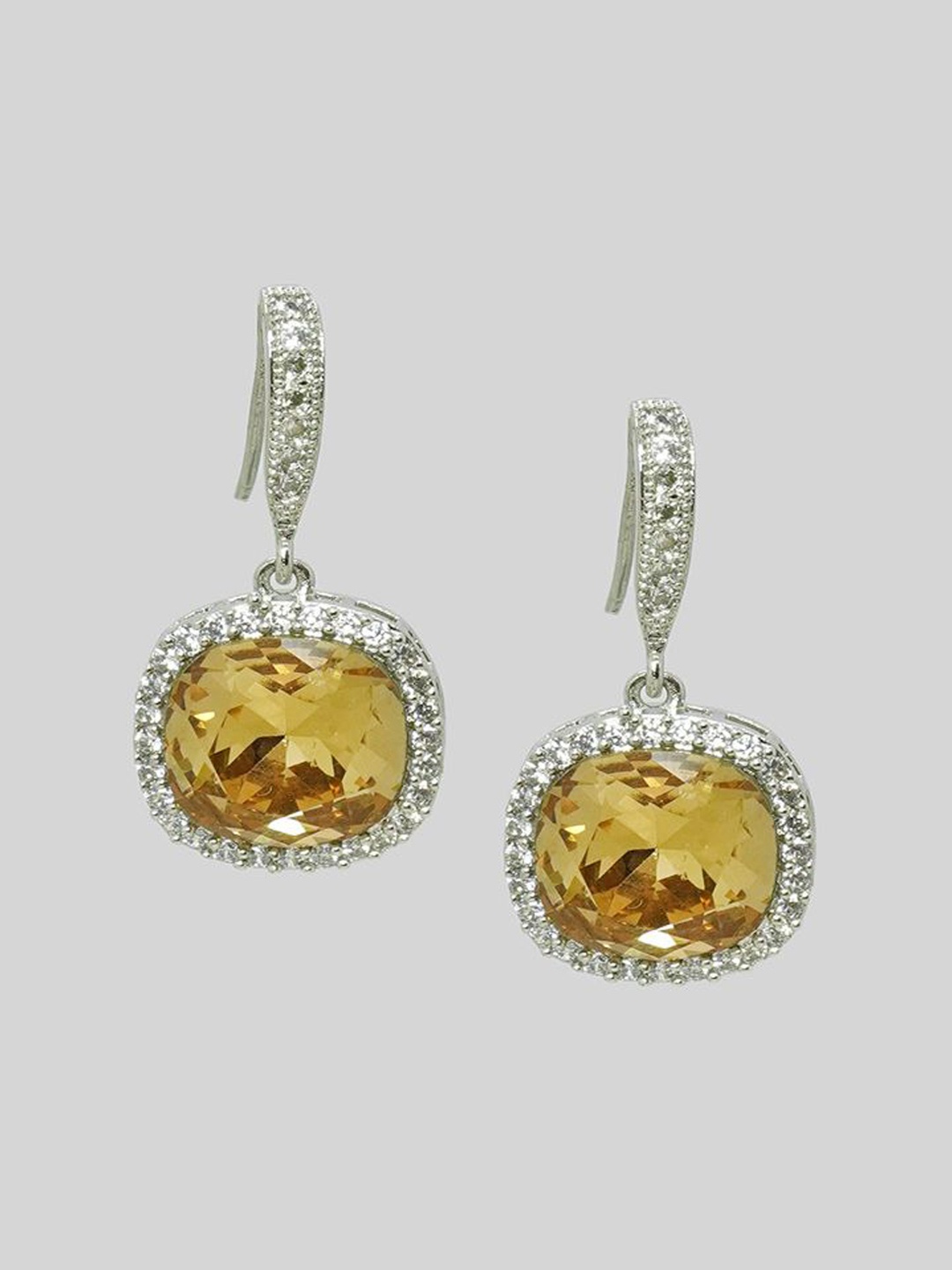 

Niscka Contemporary Jhumkas Earrings, Brown