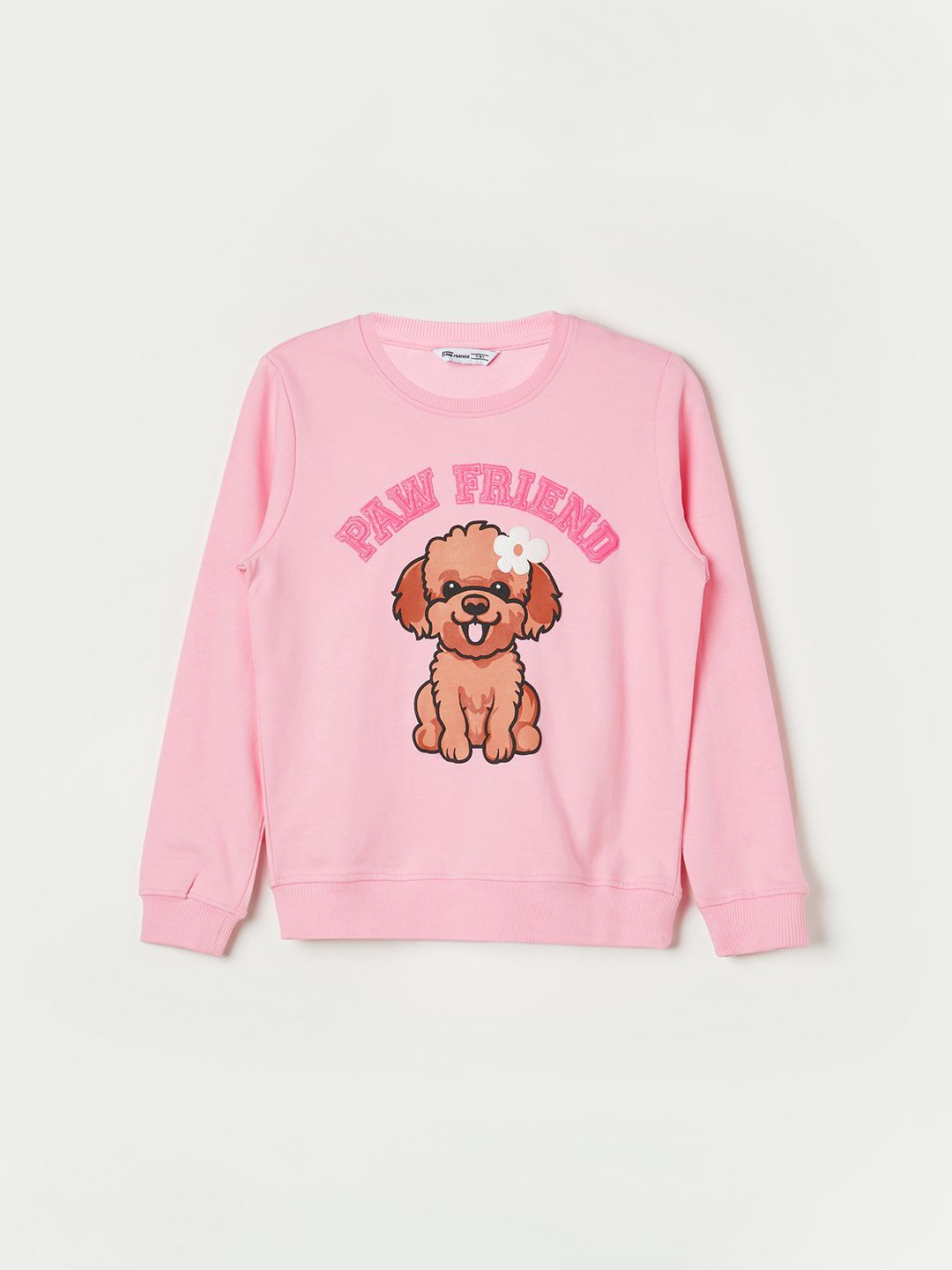 

Fame Forever by Lifestyle Girls Printed Sweatshirt, Pink