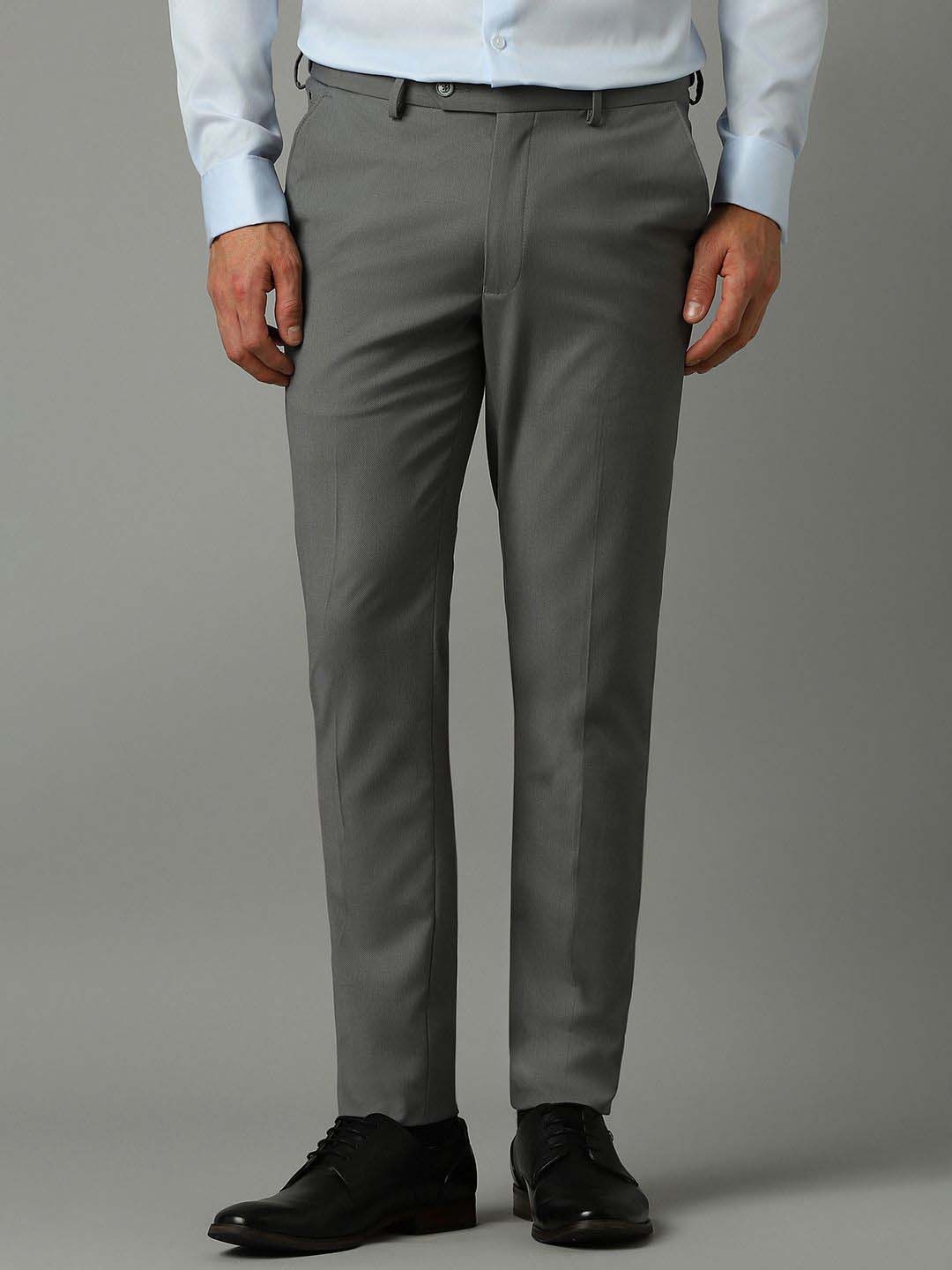 

Louis Philippe Men Slim Fit Trousers, Grey