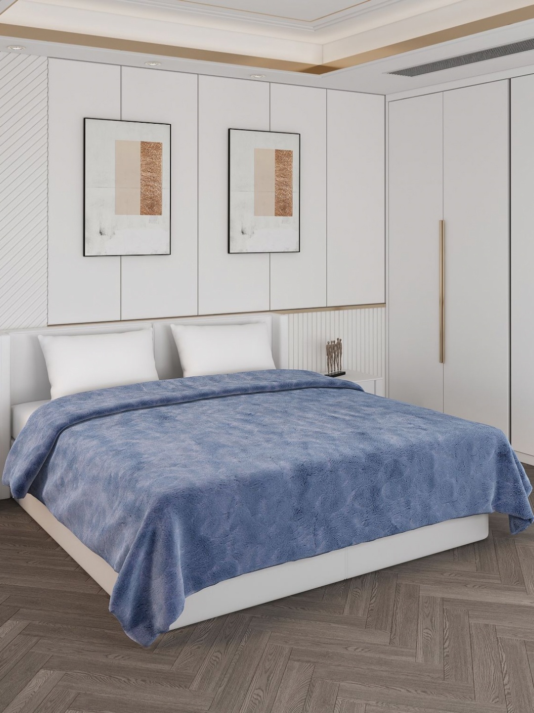 

Monte Carlo Blue Heavy Winter Double Bed Blanket