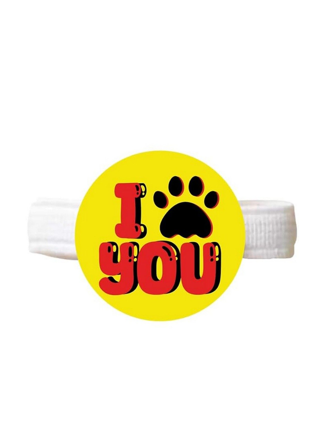 

THEYAYACAFE Elasticated Rakhi, White