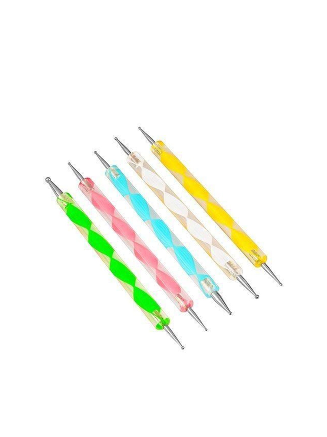 

zemglam Set Of 5 Nail Art Dotting Marbleizing Tool Pen, Multi