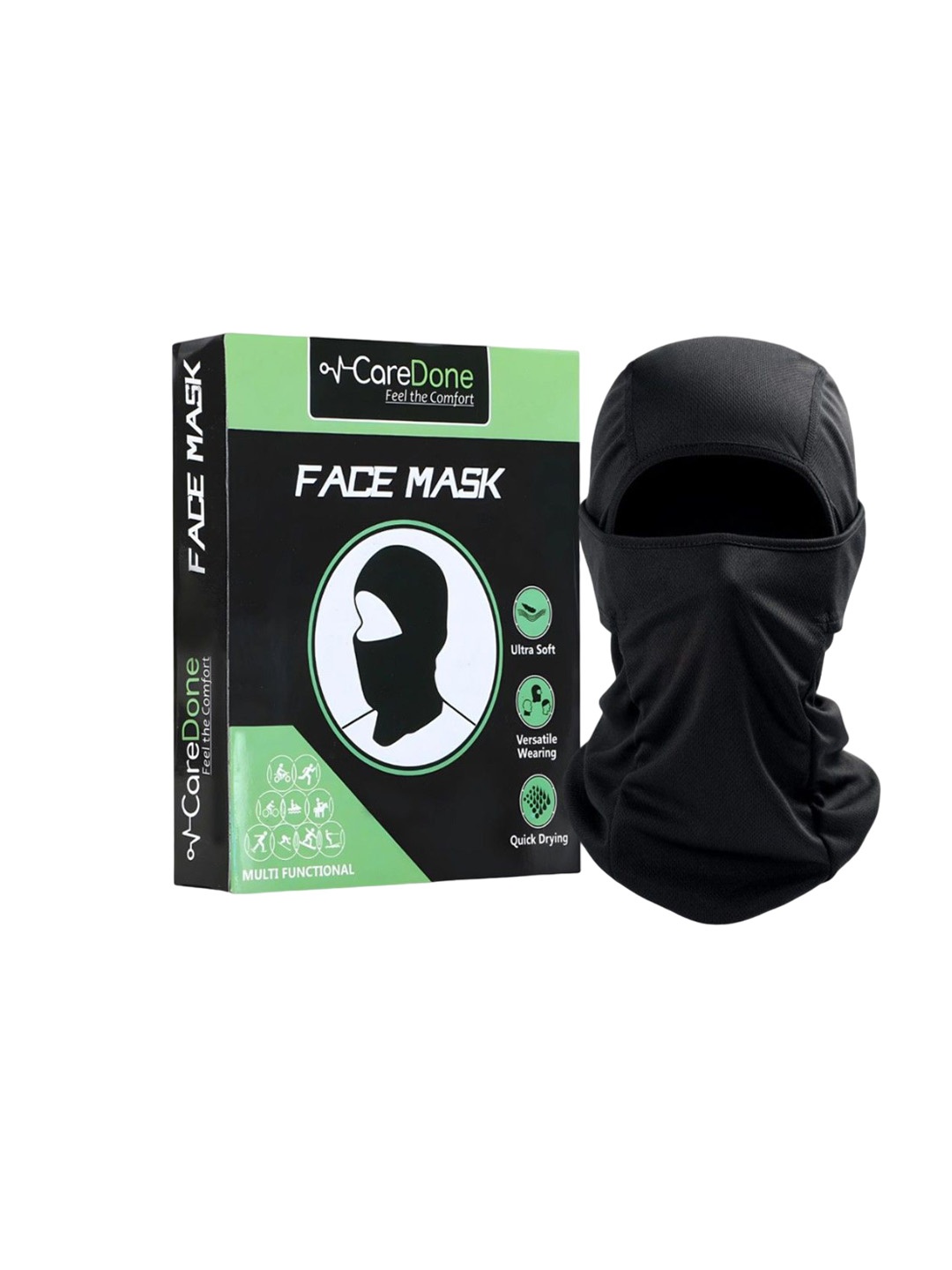 

CareDone Men Reusable Bike Riding Dust Protection Face Mask, Black