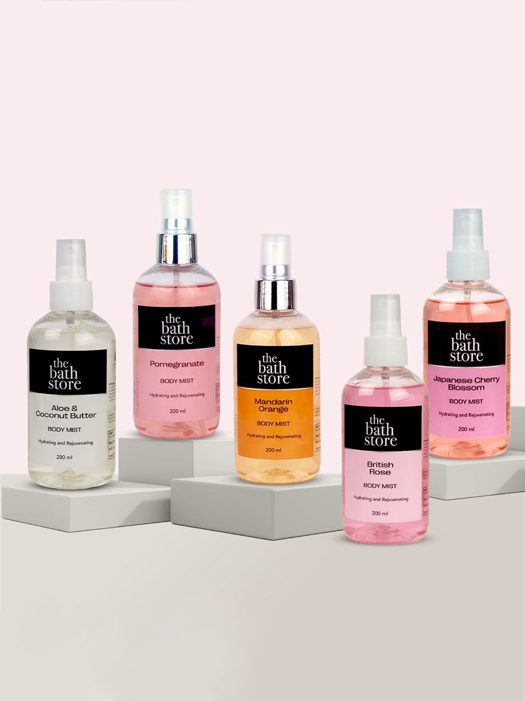 

The Bath Store Japanese Cherry Blossom Set Of 3 Rejuvenating Body Mist - 200 Each, Pink