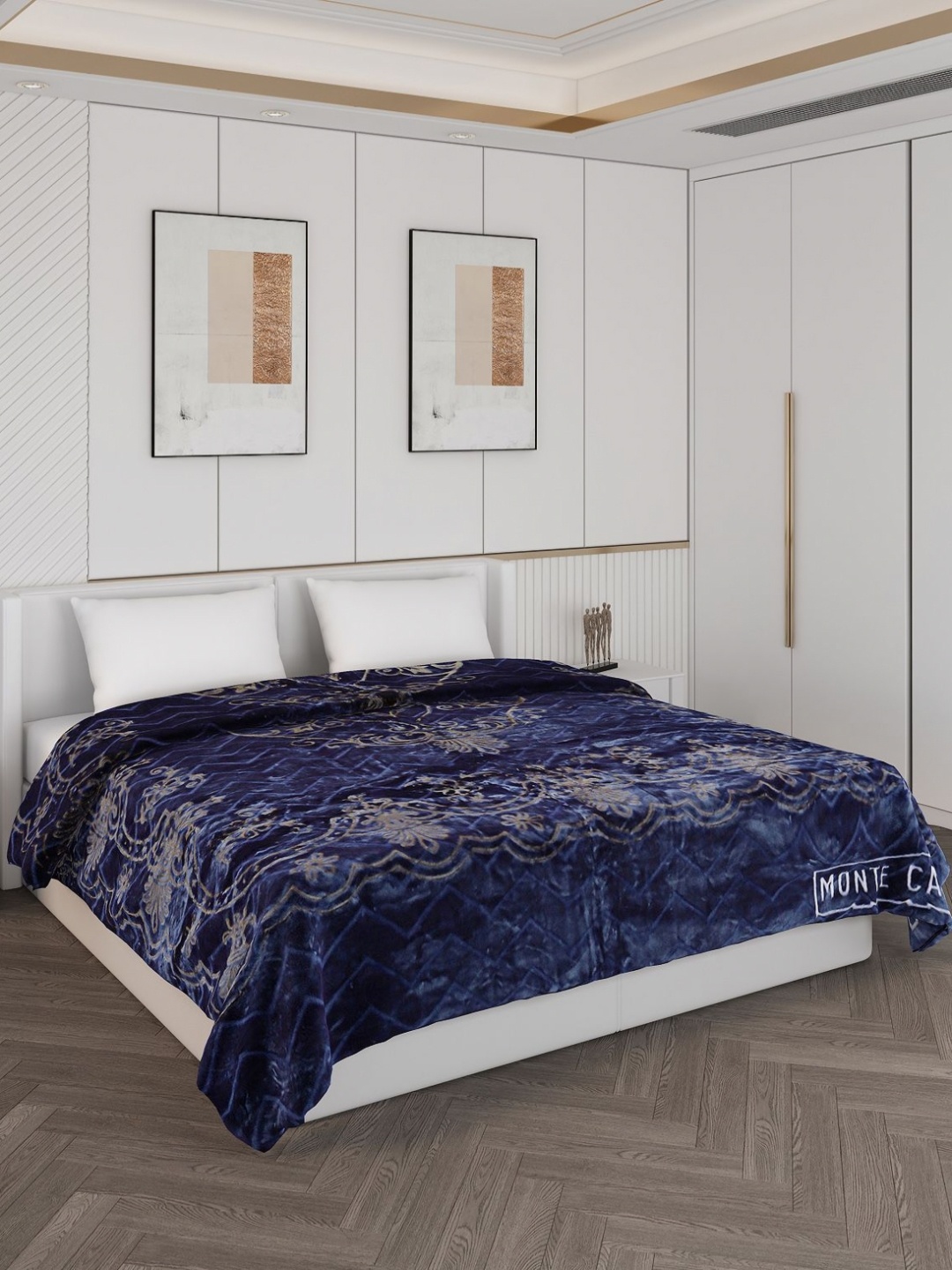 

Monte Carlo Blue & Grey Heavy Winter Double Bed Blanket
