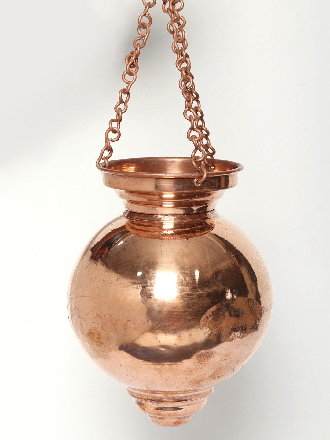 

Exotic India Copper Hanging Shirodhara Pot Abhishek Patra