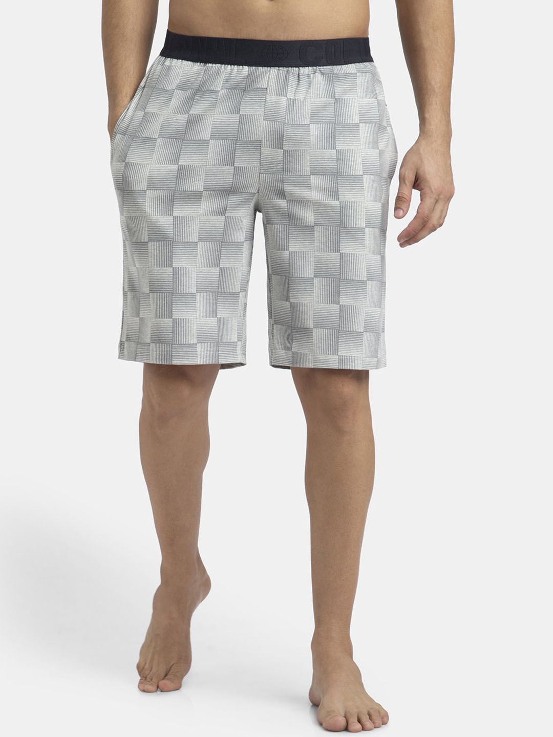 

Jockey Men Checked Modal Technology Shorts, Silver