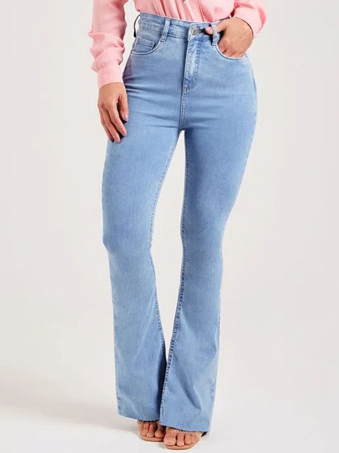 

LULU & SKY Women Bootcut High-Rise Jeans, Blue