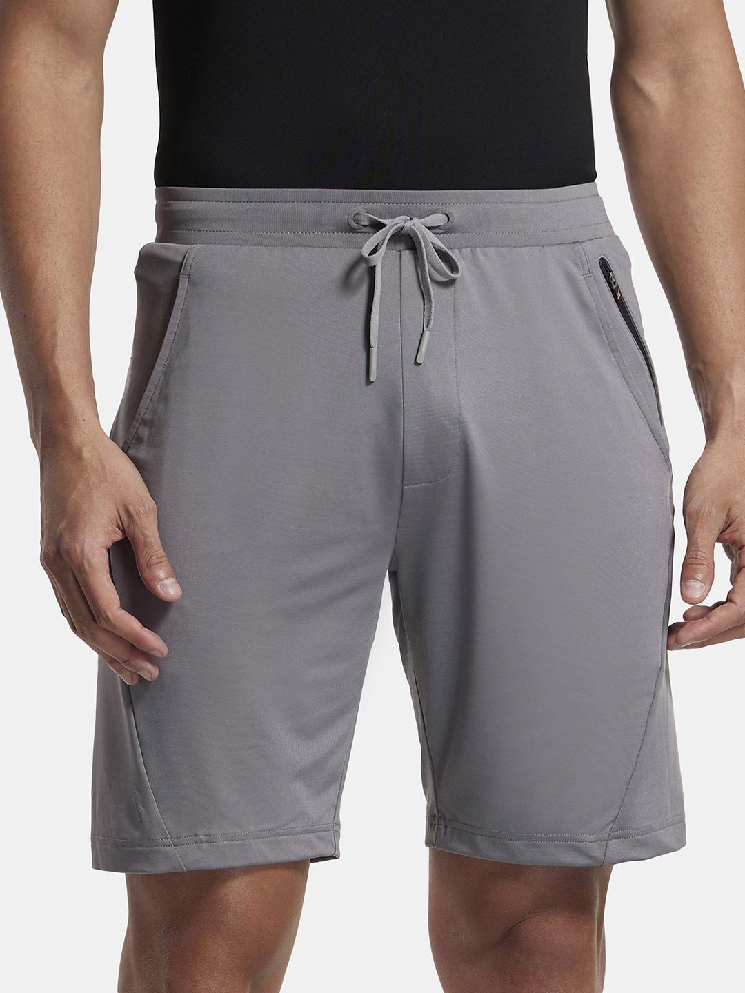 

Jockey Microfiber Stretch Shorts with StayFresh Treatment-MV10, Grey