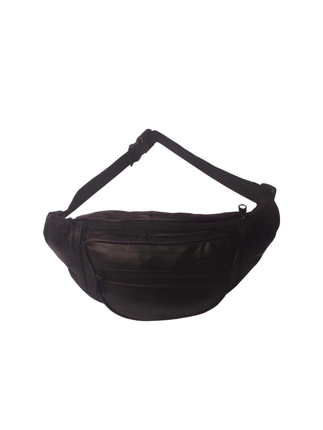 

Bagkok Leather Waist Pouch, Black