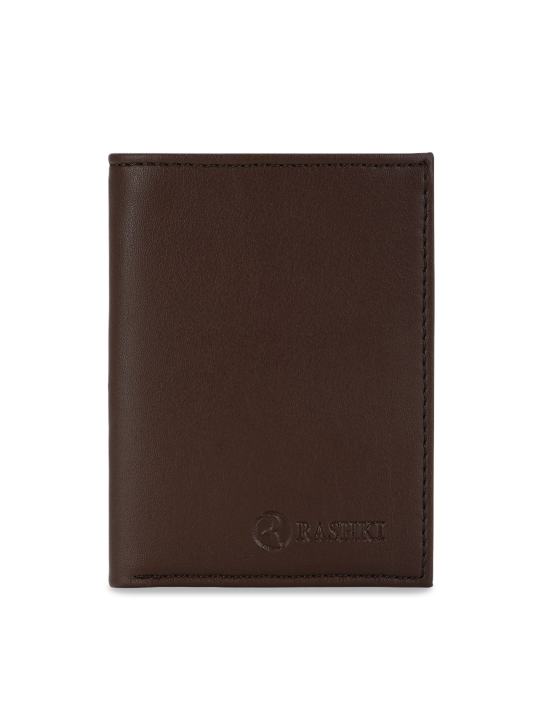 

RASHKI Women Textured Leather Two Fold Wallet, Brown