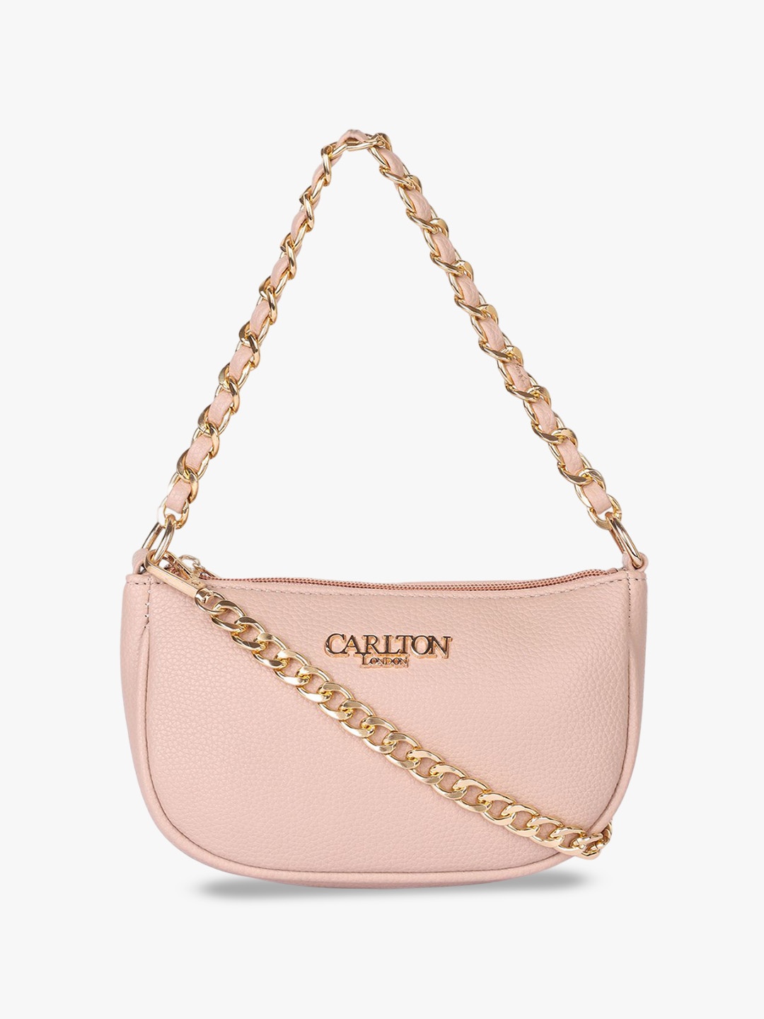 

Carlton London Structured Hobo Bag with Quilted, Pink