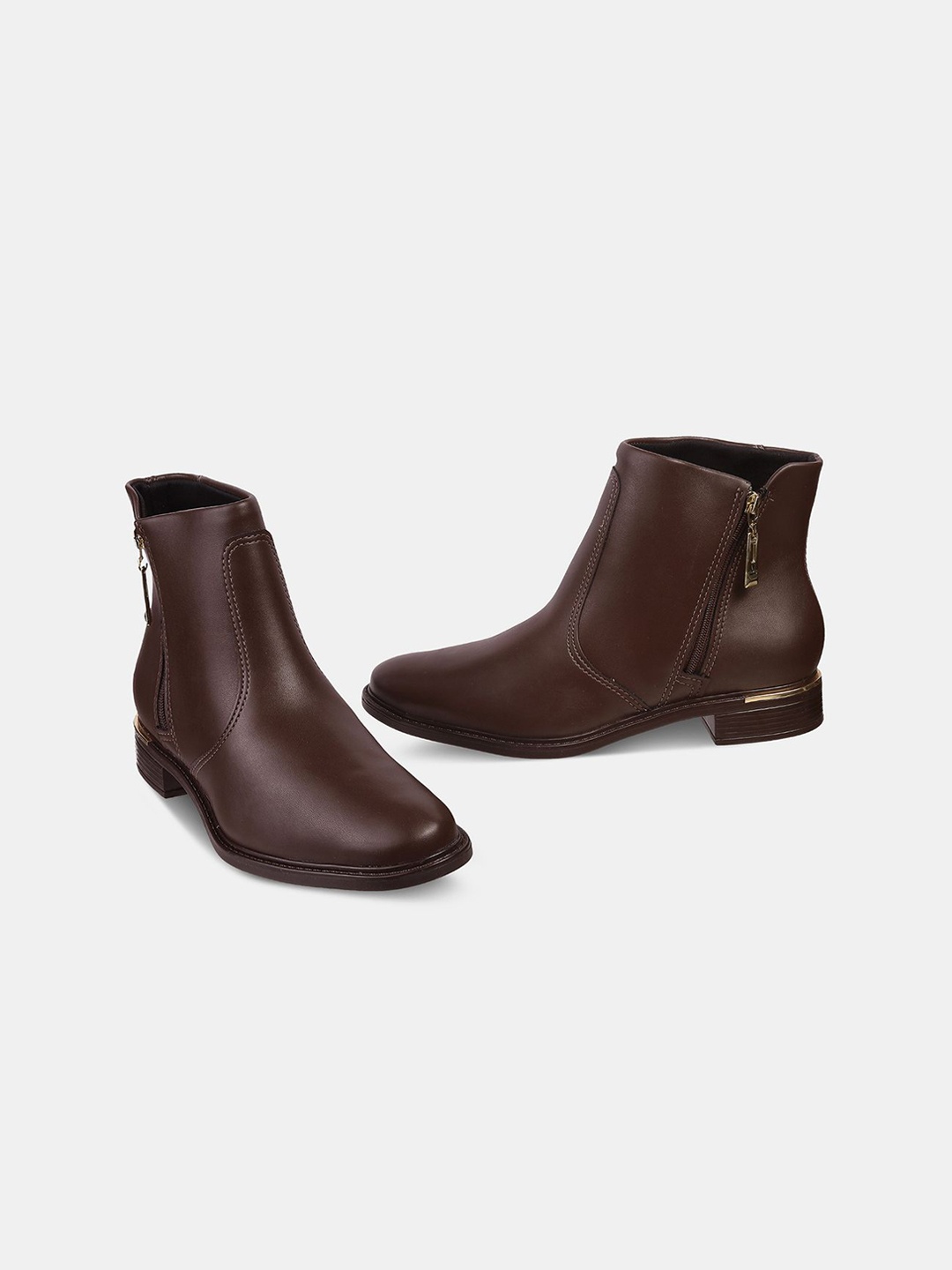 

Vizzano Women Block Heeled Chelsea Boots, Coffee brown