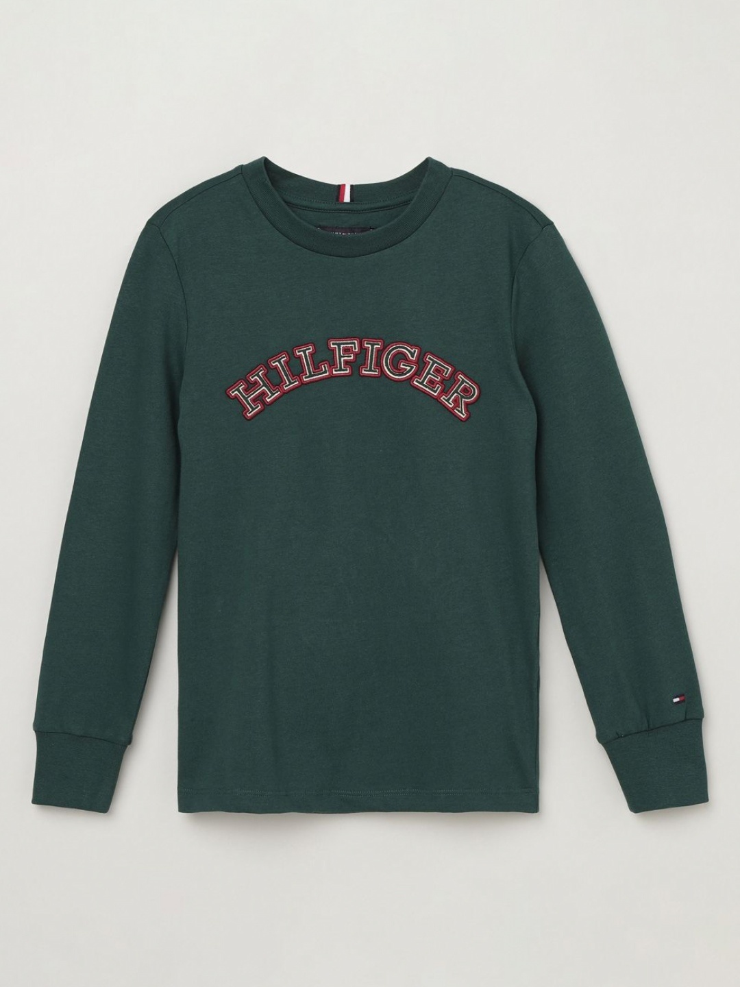 

Tommy Hilfiger Boys Typography Applique T-shirt, Green