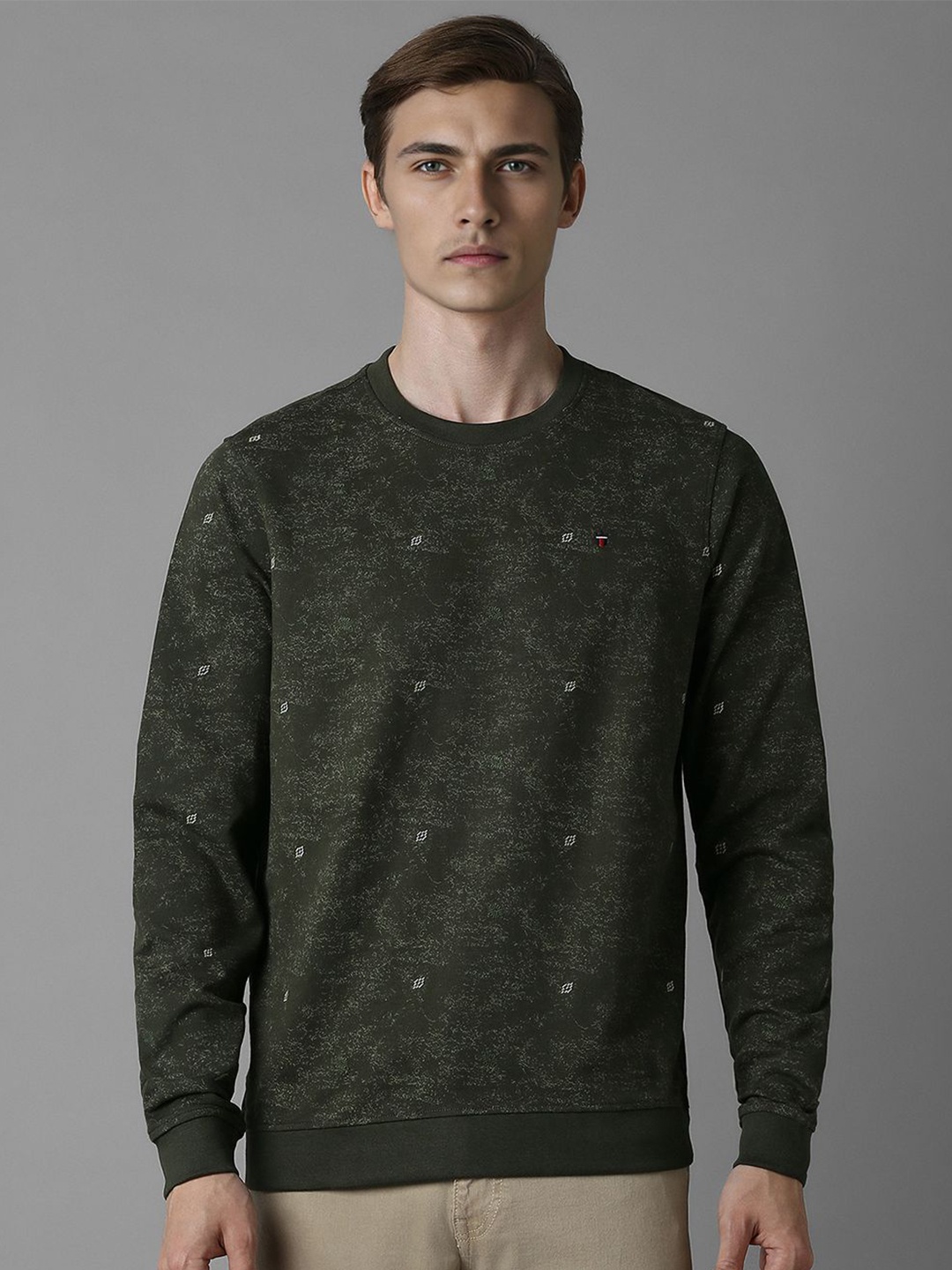 

Louis Philippe Jeans Men Sweatshirt, Olive