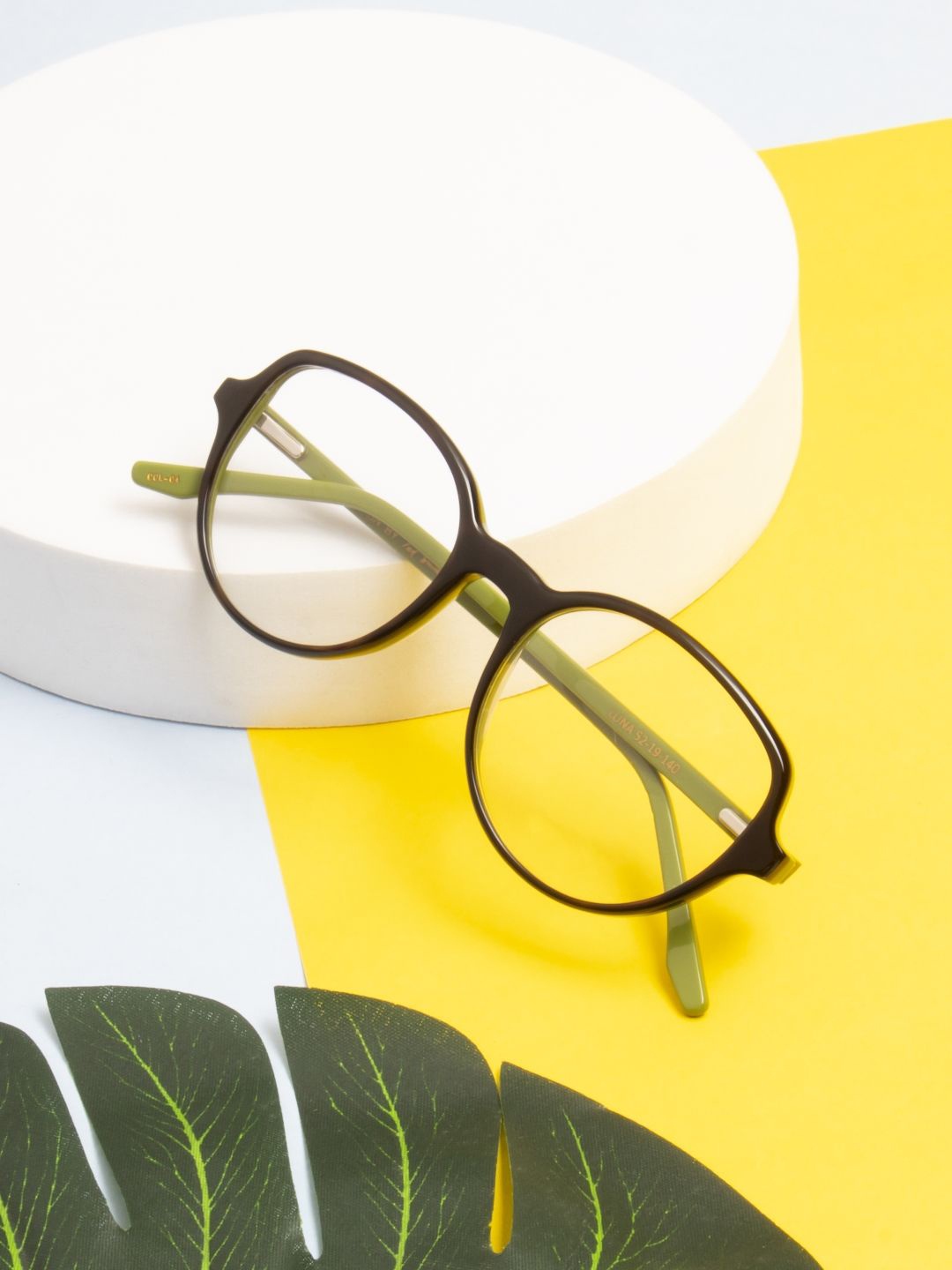 

Ted Smith Women 100% Acetate Full Rim Round Frames, Brown