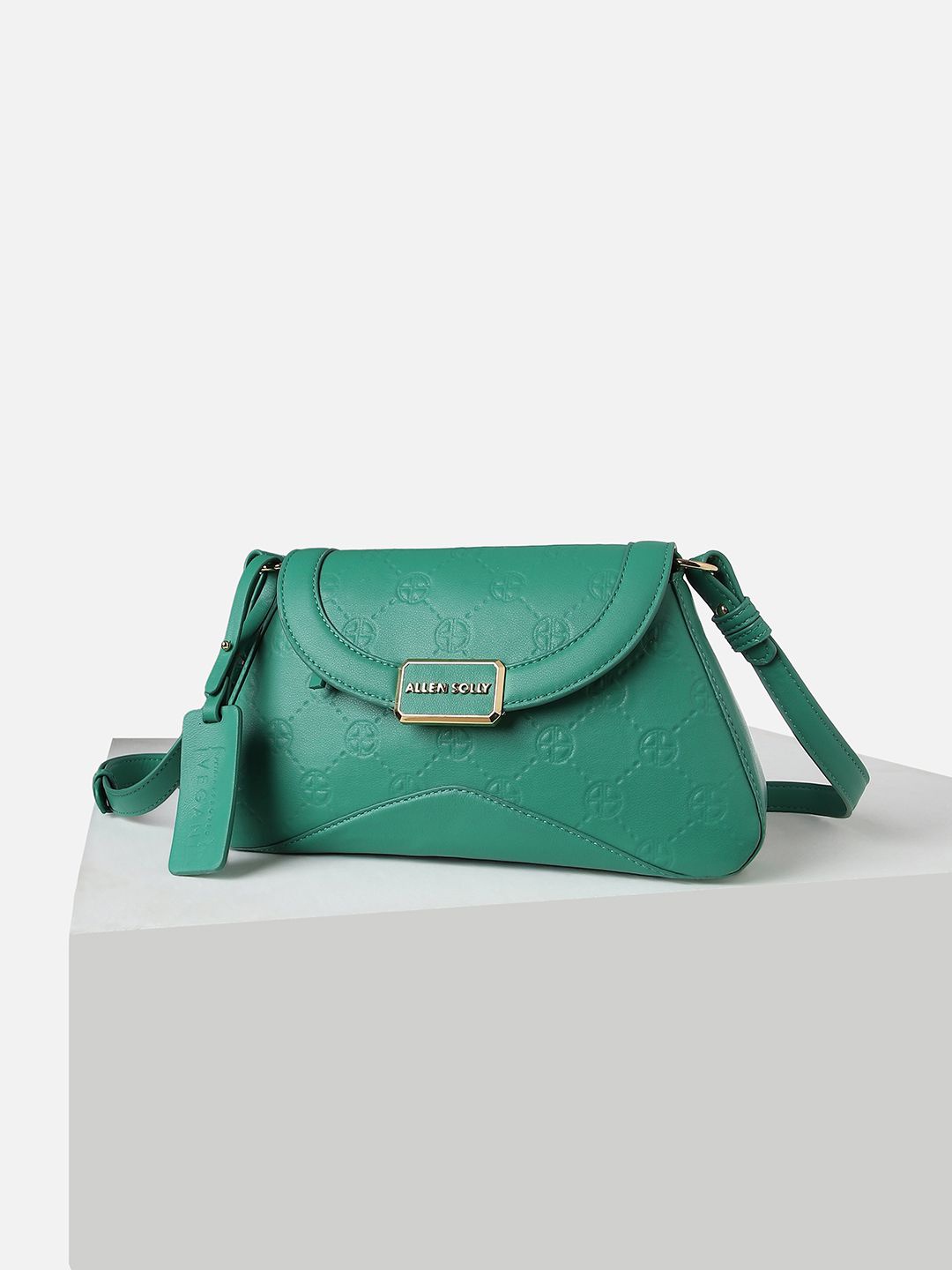 

Allen Solly Woman PU Structured Sling Bag, Green