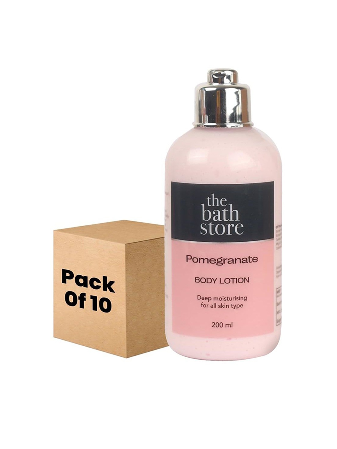 

The Bath Store Set Of 10 Pomegranate Body Lotion-200ml Each, Pink