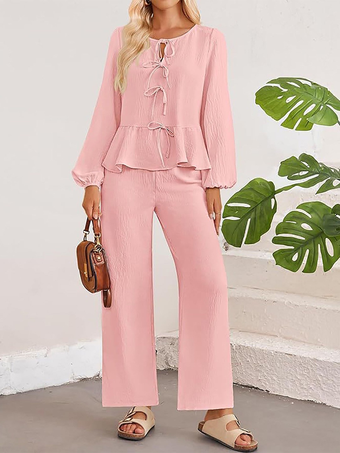 

StyleCast x Revolte Top with Trousers, Pink